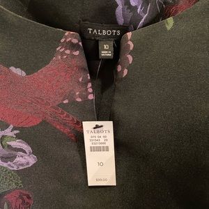 Talbots Peplum top NWT